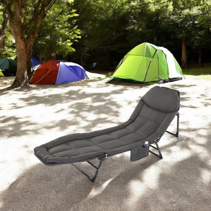 Туристичне ліжко складне Ecarla AR06SZ 200 x 64 см Графітовий