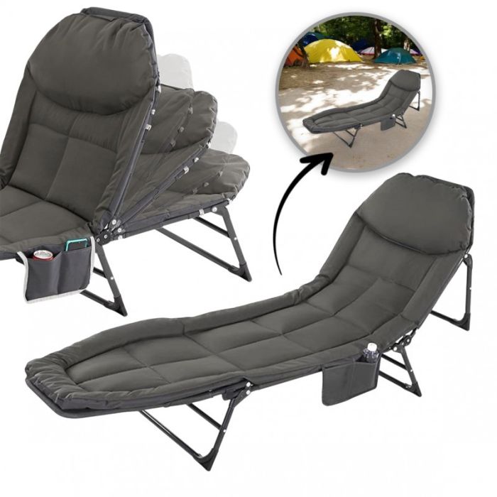 Туристичне ліжко складне Ecarla AR06SZ 200 x 64 см Графітовий