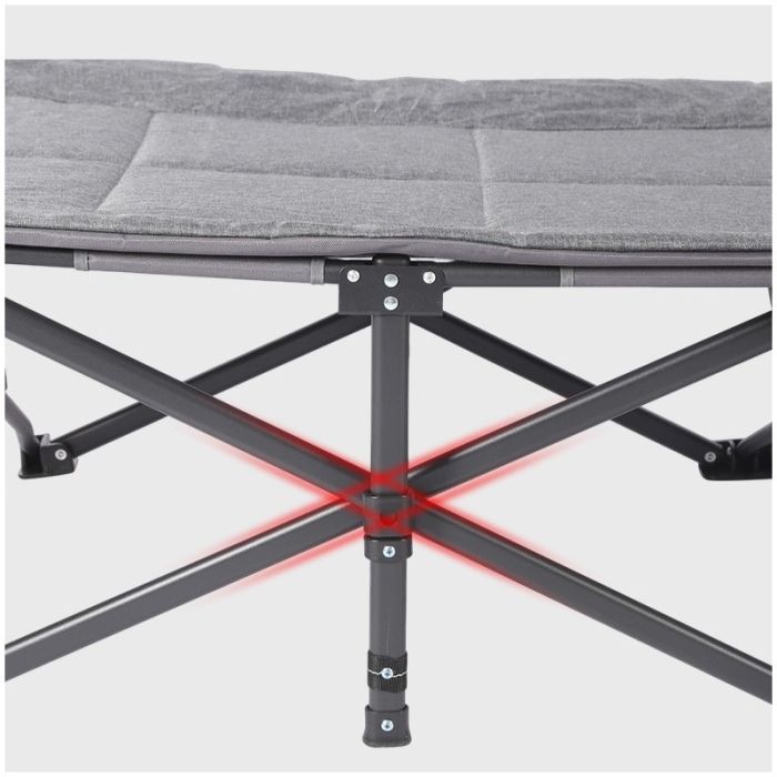 Розкладне туристичне ліжко Ecarla AR06SZ 187 x 68 см Графітовий