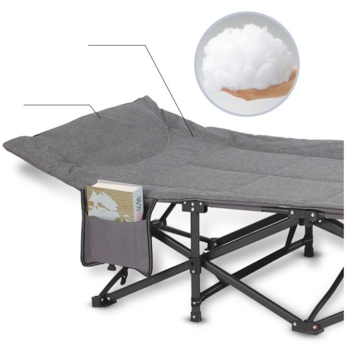 Раскладная туристическая кровать Ecarla AR05SZ 187 x 68 см Графитовый