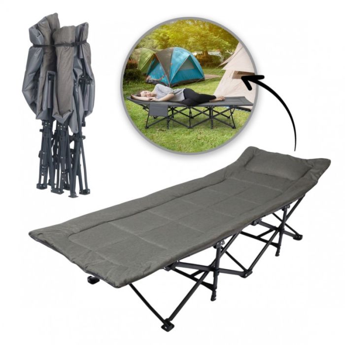 Раскладная туристическая кровать Ecarla AR05SZ 187 x 68 см Графитовый