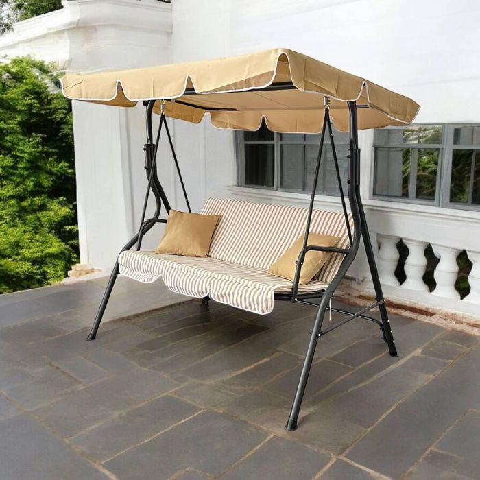 Садовые качели IdealGarden MAS-4003A 3-х местные Бежевый