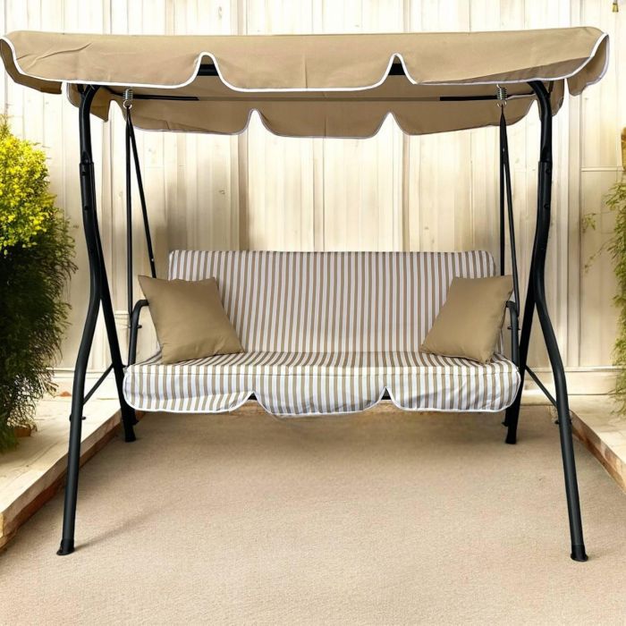 Садовые качели IdealGarden MAS-4003A 3-х местные Бежевый