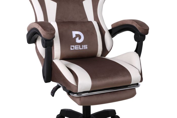 Комп'ютерне крісло із замші DEUS Inferno Коричневий