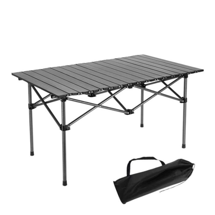 Розкладний стіл для кейтерингу Ecarla SC09SZ | 95x56x50 см Сірий