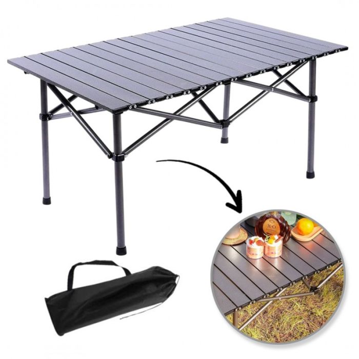 Раскладной стол для кейтеринга Ecarla SC09SZ | 95x56x50 см Серый