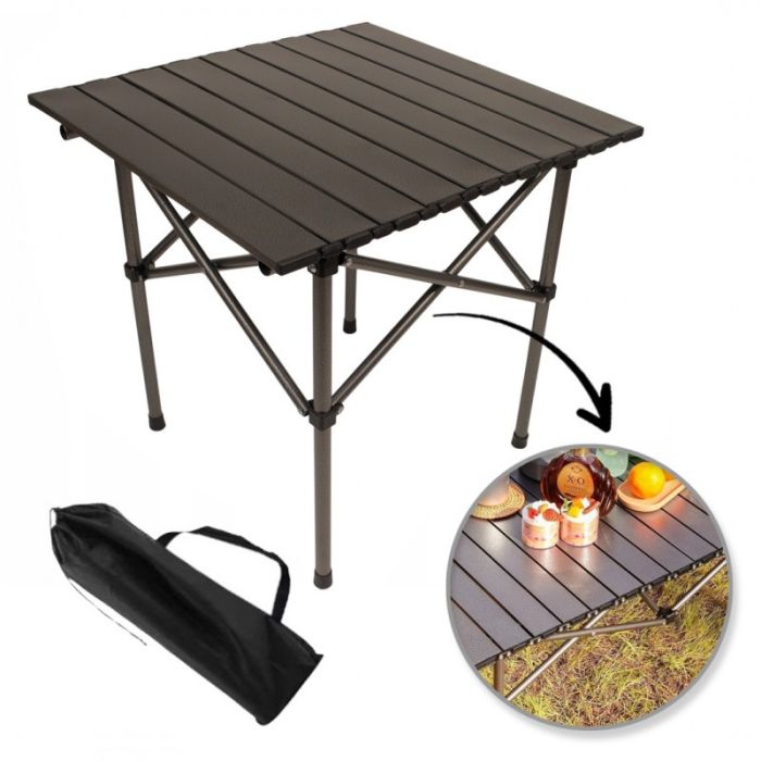 Розкладний стіл для кейтерингу Ecarla SC10BR | 53x51x50 см Коричневий