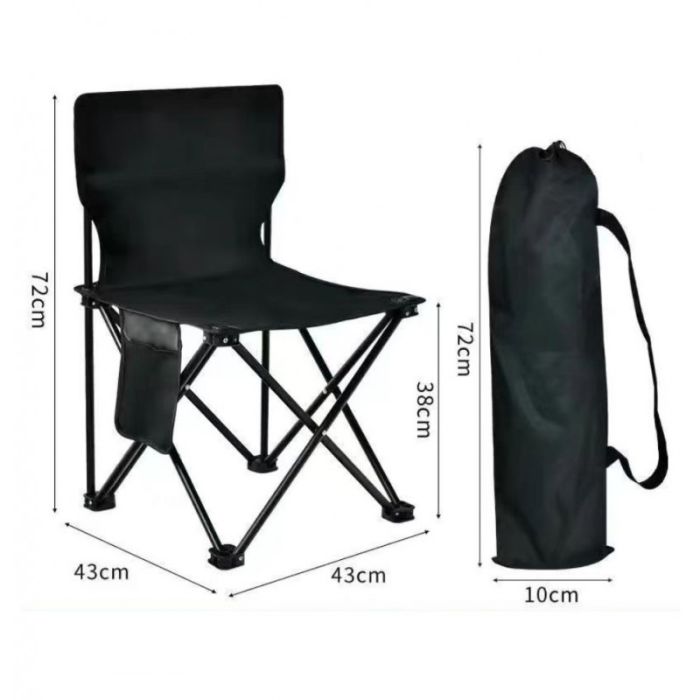 Стул рыбацкий Ecarla KRT12CZ Черный