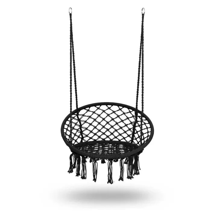 Подвесное кресло-качалка без подушки BOHO 290000 Черный