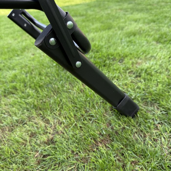 Садовий шезлонг тканинний + матрац IdealGarden CT-SF02-2406 Чорний