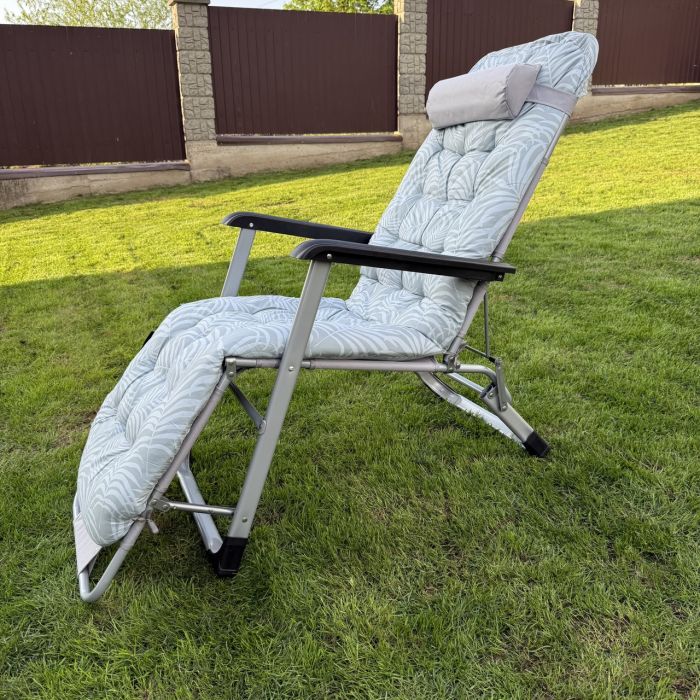 Садовый шезлонг тканевый + матрас Sofotel ChillWell 286403 Светло-зеленый