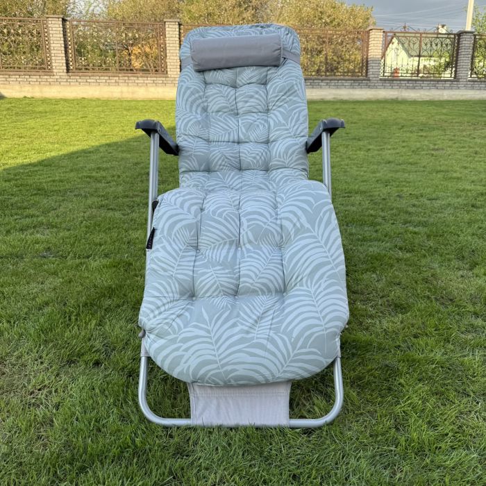 Садовый шезлонг тканевый + матрас Sofotel ChillWell 286403 Светло-зеленый