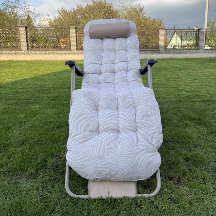 Садовый шезлонг тканевый + матрас Sofotel ChillWell 286404 Бежевый