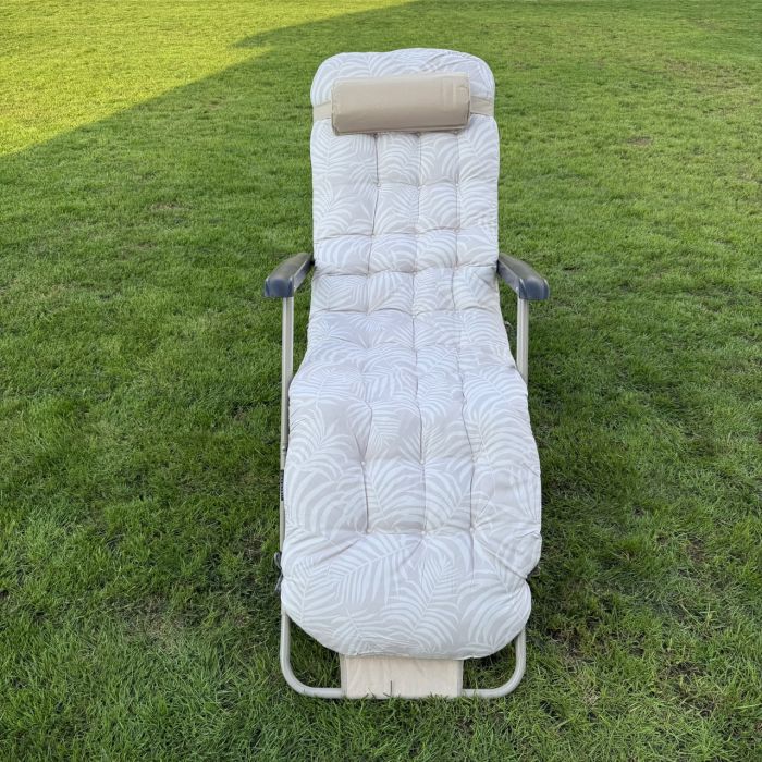 Садовый шезлонг тканевый + матрас Sofotel ChillWell 286404 Бежевый