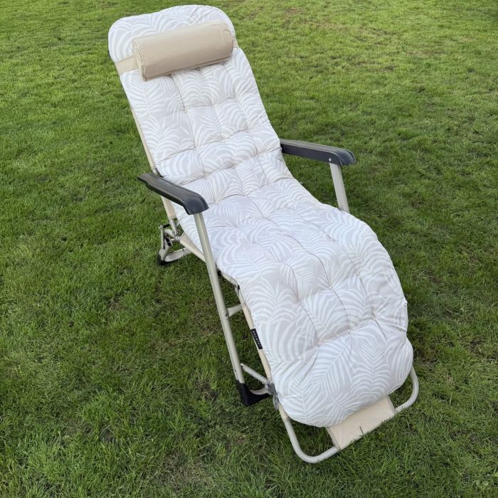 Садовый шезлонг тканевый + матрас Sofotel ChillWell 286404 Бежевый