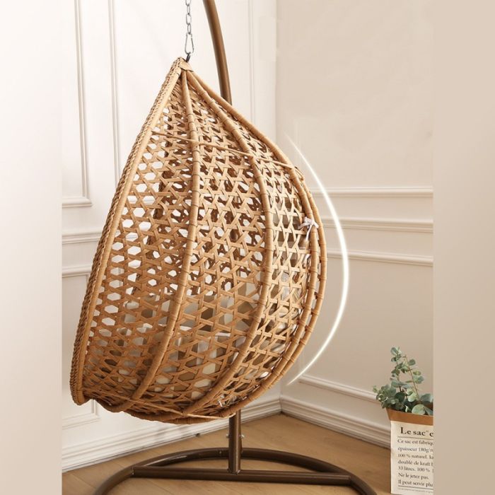 Подвесное кресло-кокон с подушкой Ecarla KR28BR Коричневый