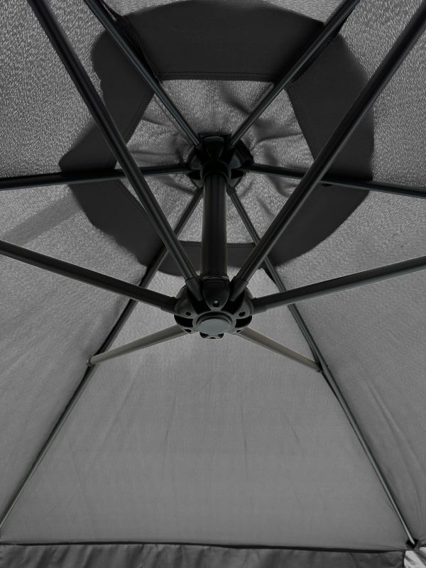 Зонт садовый с наклоном Ideal Garden YN7011 Графитовый
