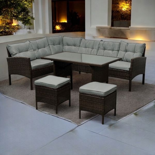 Комплект садових меблів IdealGarden SFS079 Коричневий