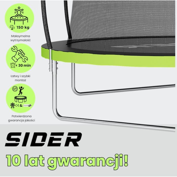 Батут із зовнішньою сіткою SIDER 8 FT 252 см