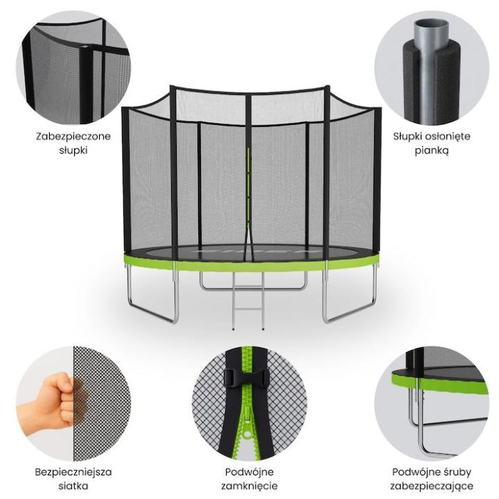 Батут із зовнішньою сіткою SIDER 8 FT 252 см