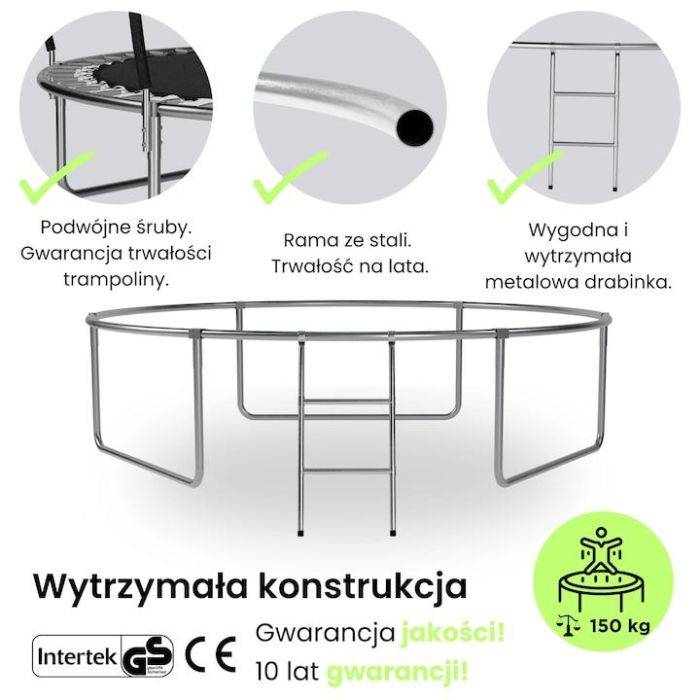 Батут із внутрішньою сіткою SIDER 8 FT 252 см