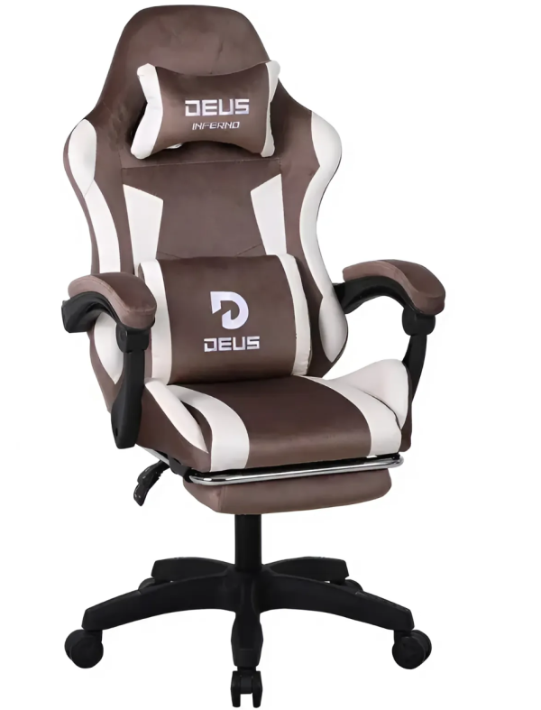 Комп'ютерне крісло із замші DEUS Inferno Коричневий