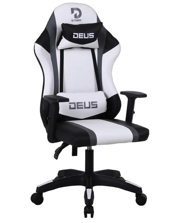 Комп‘ютерне крісло DEUS Storm Чорно-білий
