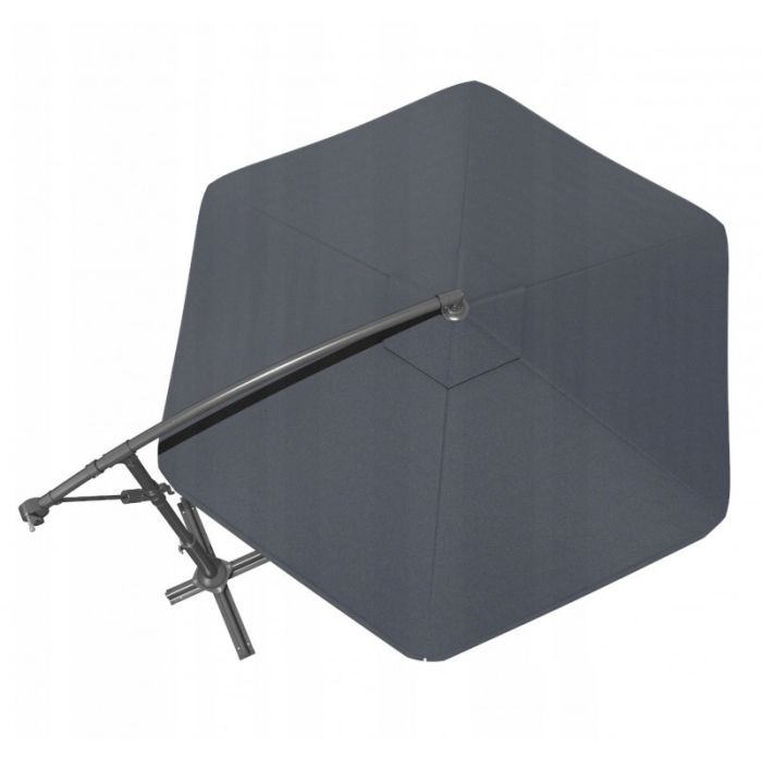 Парасоля садова з нахилом та LED підсвіткою Ecarla OGP11SZ Графітовий