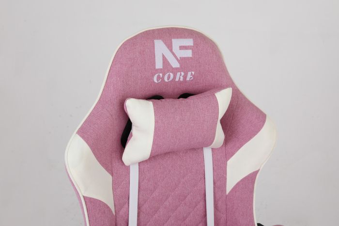 Комп'ютерне крісло із тканини Infini Core Рожево-білий