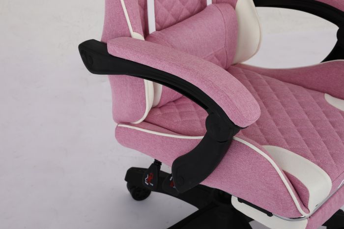 Комп'ютерне крісло із тканини Infini Core Рожево-білий