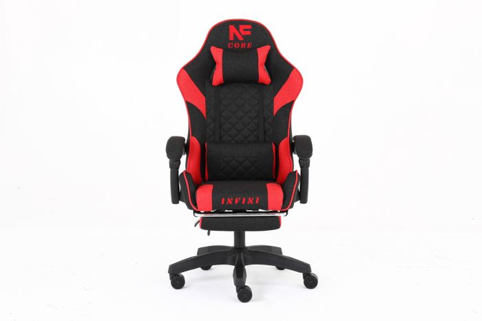 Комп'ютерне крісло із тканини Infini Core Чорно-червоний