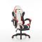 Комп‘ютерне крісло з підставкою для ніг EXTREME R1 Чорно-біло-червоний