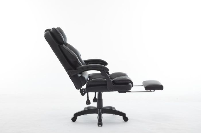 Офісне крісло із підставкою для ніг OPTUS Чорний