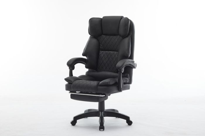 Офісне крісло із підставкою для ніг OPTUS Чорний