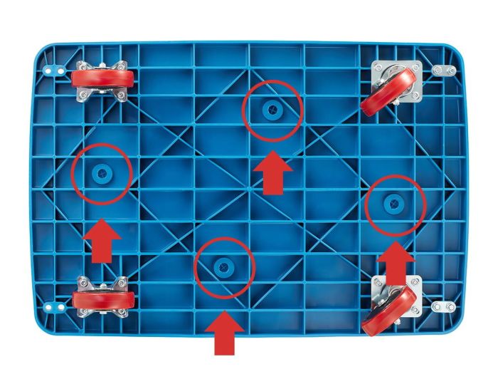 Тележка платформенная транспортная HIGHER HP-LH05-300 | 300 кг