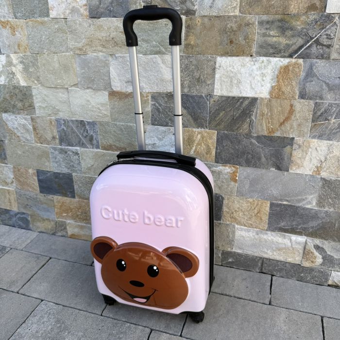 Дитяча дорожня валіза на колесах Ecarla WP05 Рожевий