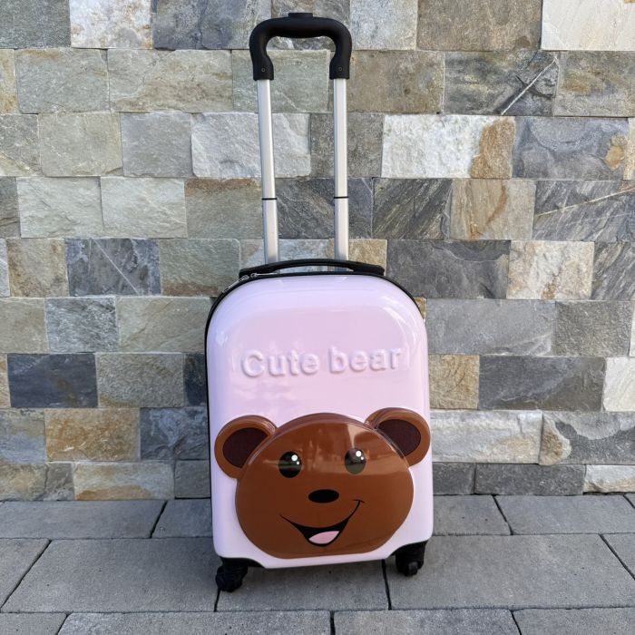 Детский дорожный чемодан на колесах Ecarla WP05 Розовый