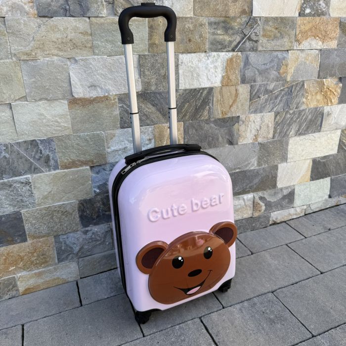 Дитяча дорожня валіза на колесах Ecarla WP05 Рожевий