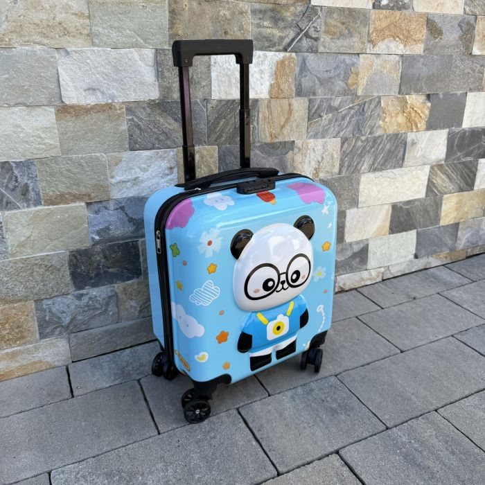 Детский дорожный чемодан на колесах Ecarla WP07 Голубой