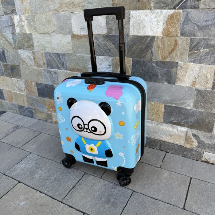 Дитяча дорожня валіза на колесах Ecarla WP07 Голубий