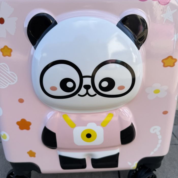 Детский дорожный чемодан на колесах Ecarla WP08 Розовый