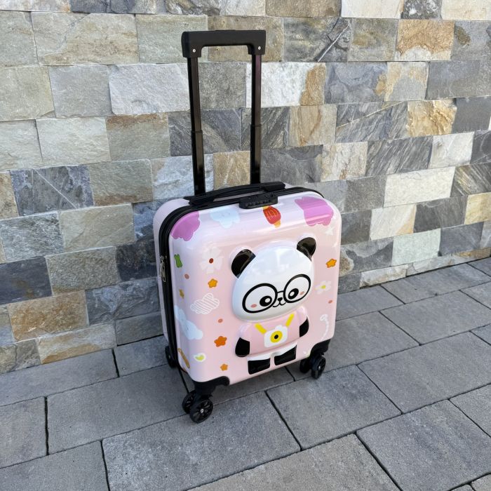 Дитяча дорожня валіза на колесах Ecarla WP08 Рожевий
