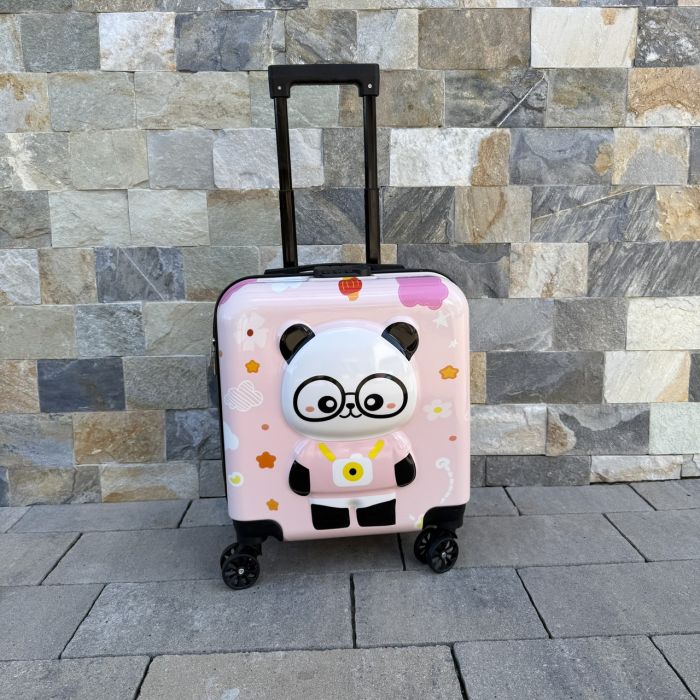 Детский дорожный чемодан на колесах Ecarla WP08 Розовый