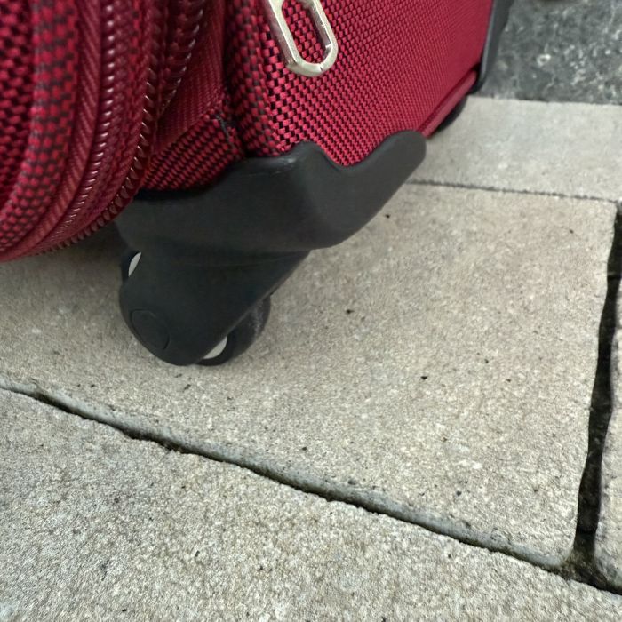 Валіза тканинна велика на 4 колесах Wings 1708 L Бордовий