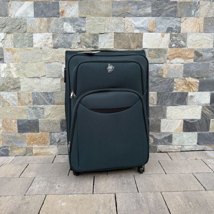 Валіза тканинна велика на 4 колесах Wings 1708 L Зелений