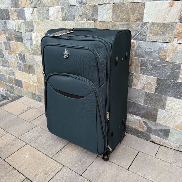 Валіза тканинна велика на 4 колесах Wings 1708 L Зелений