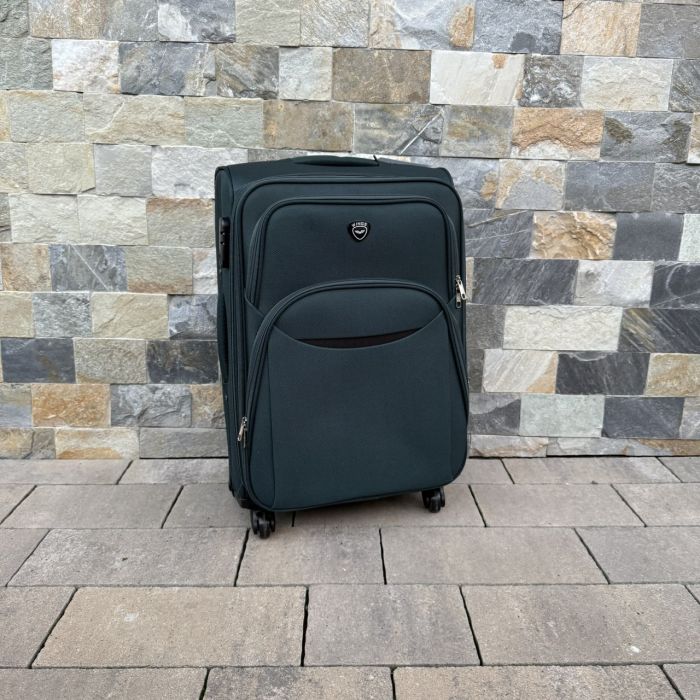 Валіза тканинна середня на 4 колесах Wings 1708 M Зелений