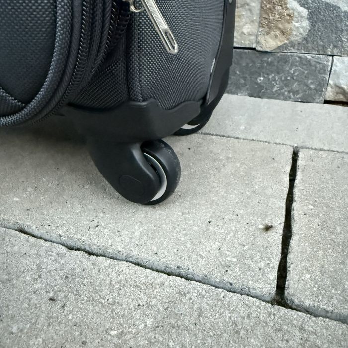 Валіза тканинна мала на 4 колесах Wings 1708 S Сірий