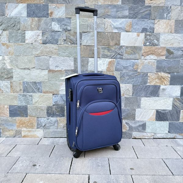 Валіза тканинна мала на 4 колесах Wings 1708 S Синій
