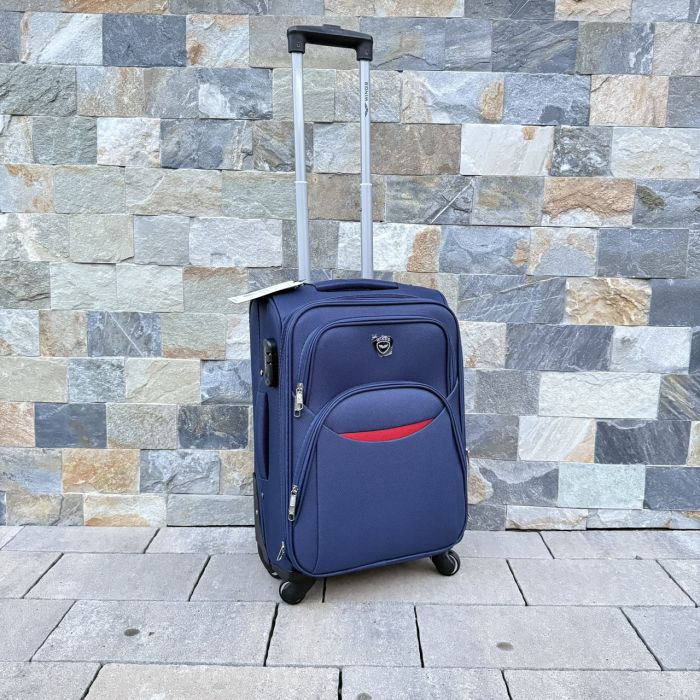 Валіза тканинна мала на 4 колесах Wings 1708 S Синій